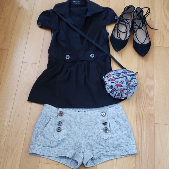 Express Pants - Express grey sailor shorts size 0